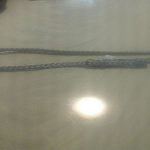 White and blue belt size 14